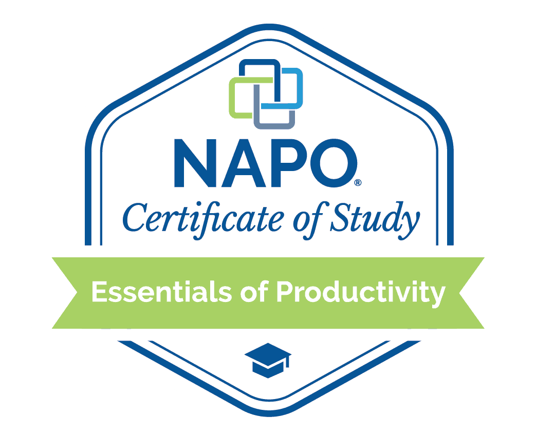 Essentials of Productivity Certificate of Study