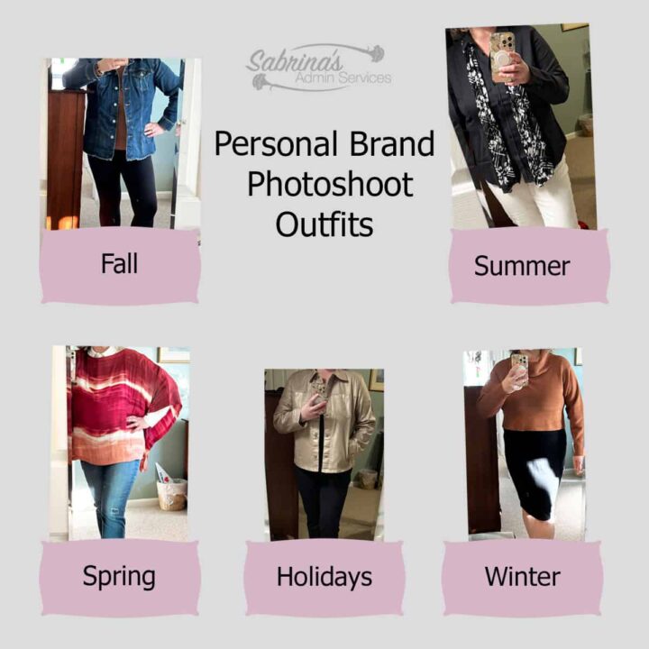 Personal Brand Photoshoot Outfits - Sabrina's Organizing