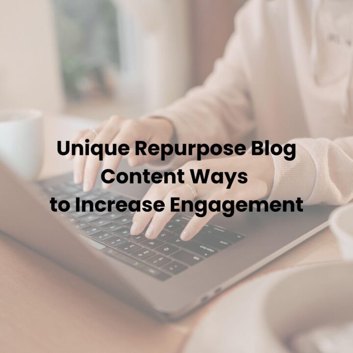 Unique Repurpose Blog Content Ways to Increase Engagement - square image