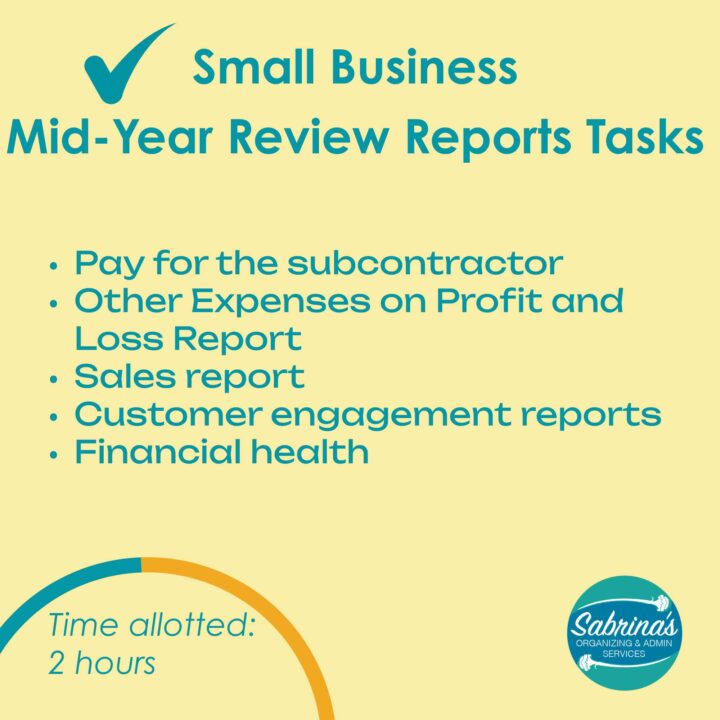 a list of the mid-year review report tasks from the post - square image
