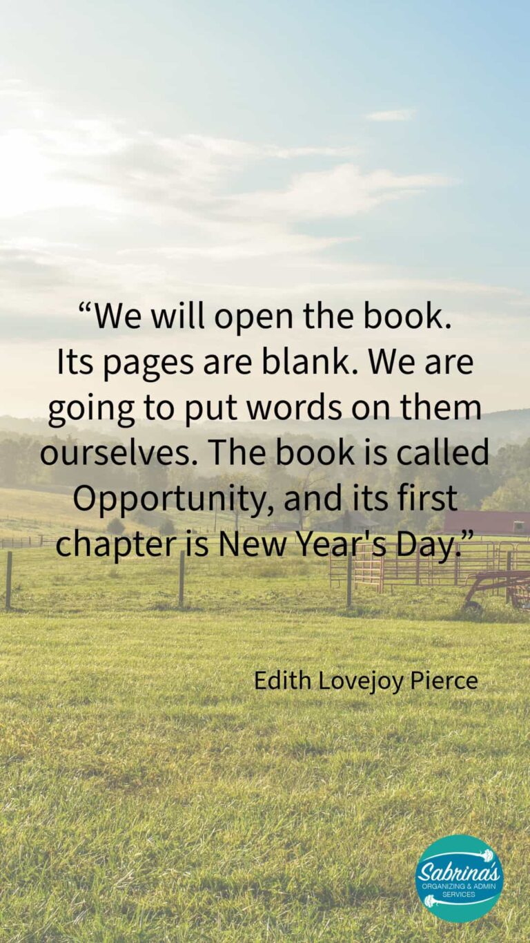 Edith Lovejoy Pierce Quote overlay on top of a farm - pinterest size image