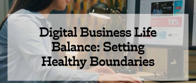 Person staring at their computer, with the title of the post overlay on top of a transparent rectangular box in the center - our logo at the bottom right corner. - square image