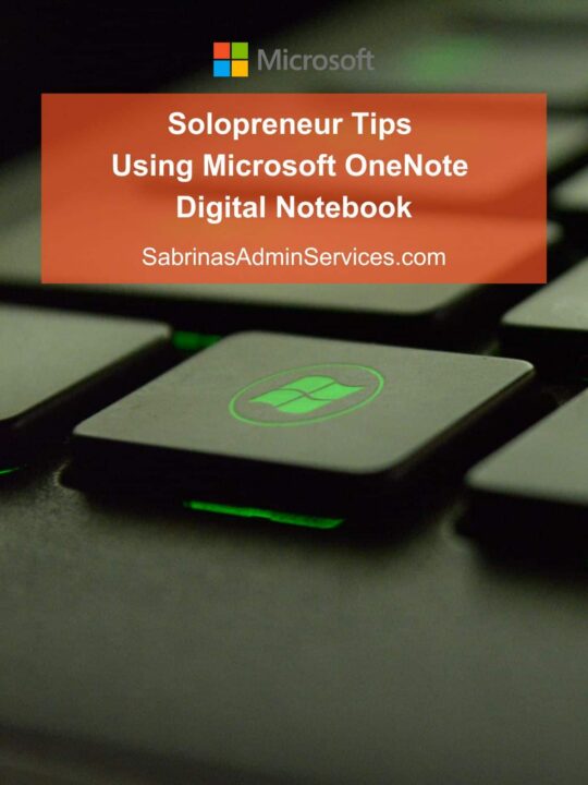 Notebook Microsoft Solopreneur Microsoft OneNote Digital Notebook Tips