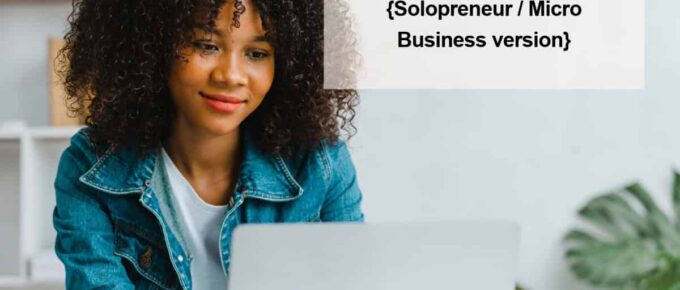 a person looking at her laptop -square image - title of the post is at the top right corner - logo is at the bottom right corner.