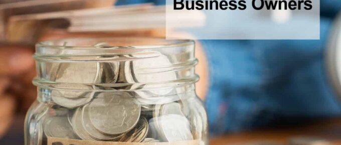 a money jar that says retirement on it - title at the top right corner - square image